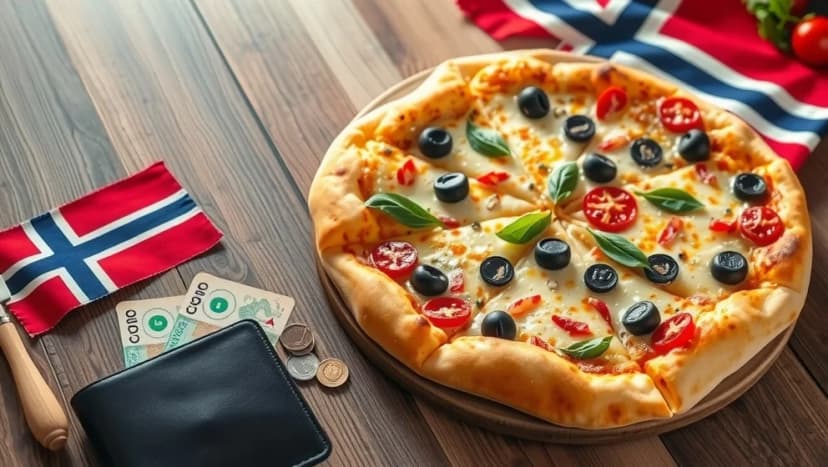 Vad kostar en pizza i Norge